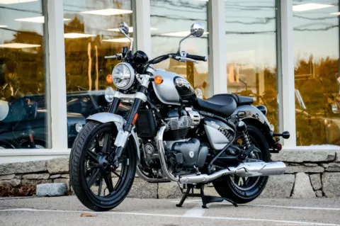 Photos of 2024 Royal Enfield Super Meteor 650 Interstellar Grey for sale in Boxborough, MA at Boxborough