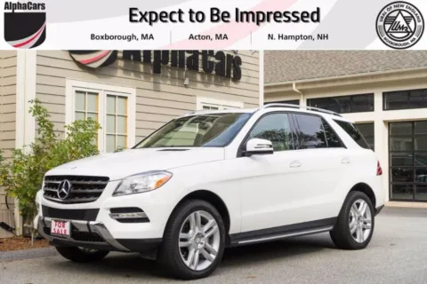 White 2014 Mercedes-Benz M-Class ML350 BlueTEC for sale in Boxborough, MA