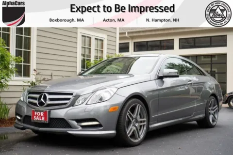 Silver 2013 MERCEDES E550 AMG Sport Coupe for sale in Boxborough, MA