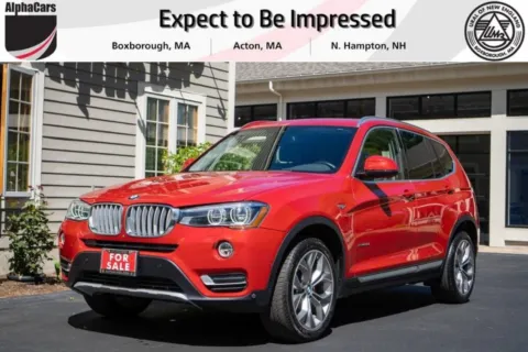 Red 2017 BMW X3 35IX XLN xDrive35i for sale in Boxborough, MA