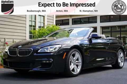 Black 2016 BMW 6-Series 640i Convertible for sale in Boxborough, MA