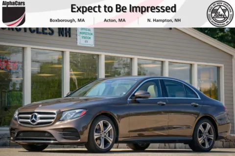 Brown 2018 Mercedes-Benz E-Class E300 Luxury 4MATIC Sedan for sale in Boxborough, MA