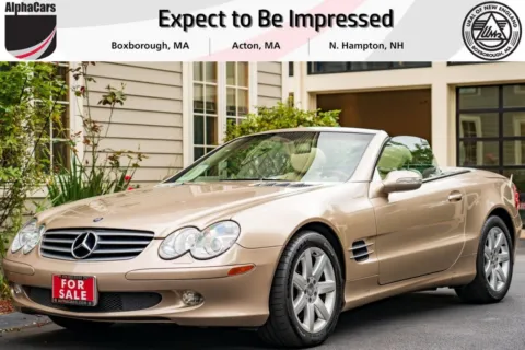 White 2003 Mercedes-Benz SL-Class SL500 for sale in Boxborough, MA