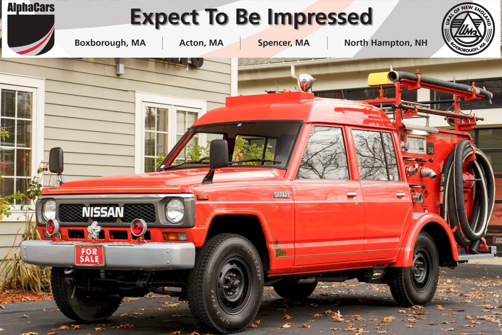 1991 Nissan Patrol Safari Fire Truck for sale in Boxborough, MA