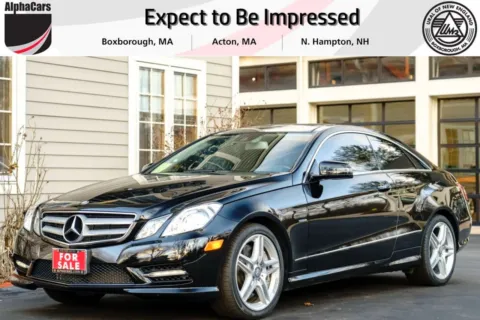 Black 2012 Mercedes-Benz E-Class E550 Coupe for sale in Boxborough, MA
