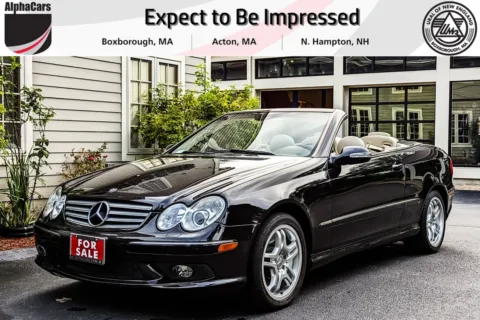 White 2004 Mercedes-Benz CLK-Class CLK500 Cabriolet for sale in Boxborough, MA