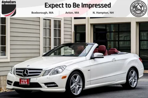 White 2012 Mercedes-Benz E-Class E550 Cabriolet for sale in Boxborough, MA