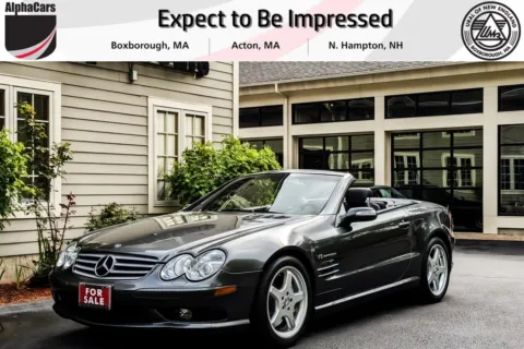 White 2004 Mercedes-Benz SL-Class SL55 AMG for sale in Boxborough, MA