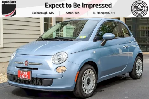White 2015 Fiat 500 Pop Hatchback for sale in Boxborough, MA