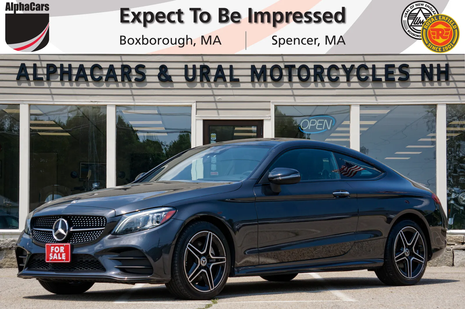 Gray 2021 Mercedes-Benz C 300 4MATIC Coupe for sale in Boxborough, MA