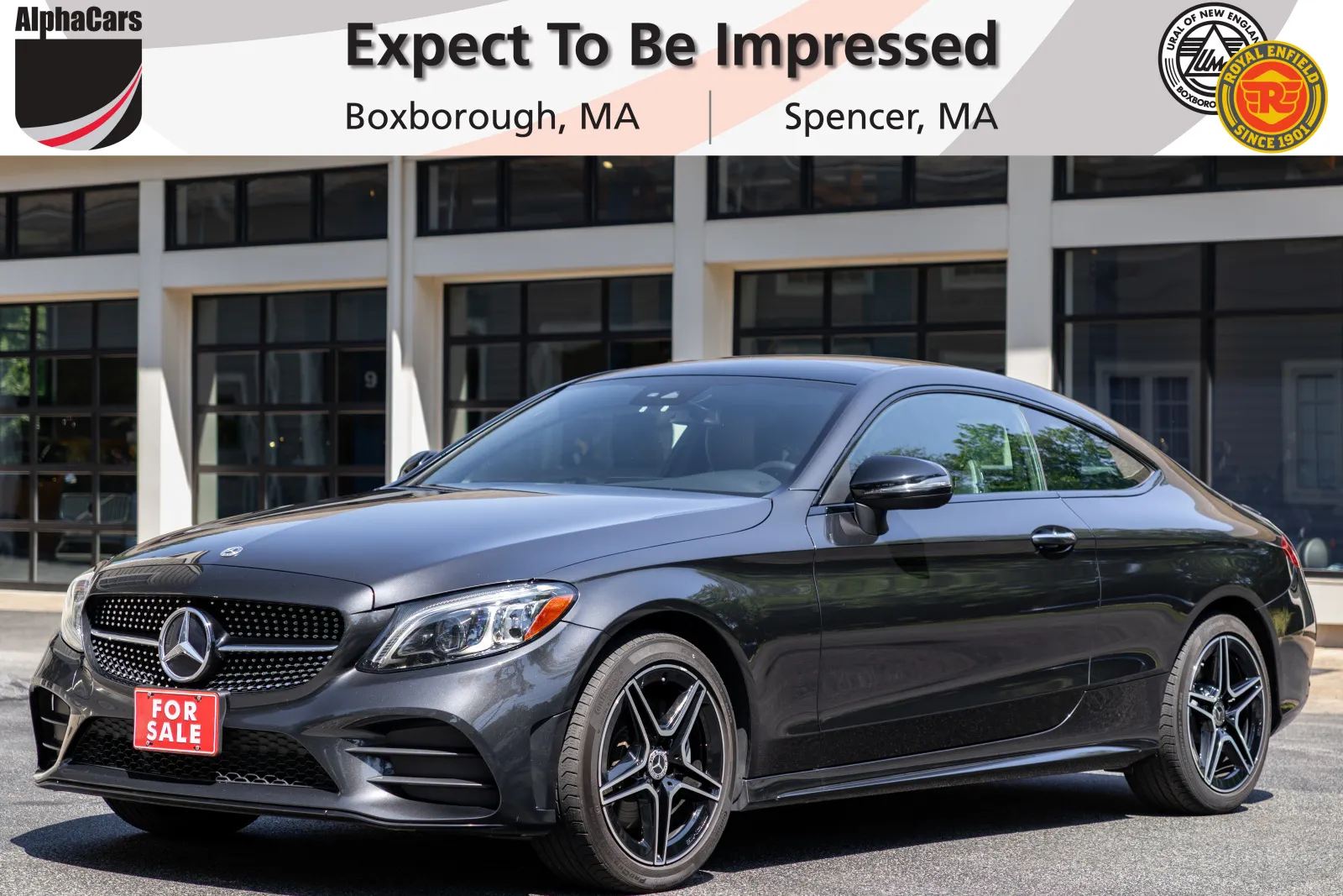 Gray 2021 Mercedes-Benz C 300 4MATIC Coupe for sale in Boxborough, MA