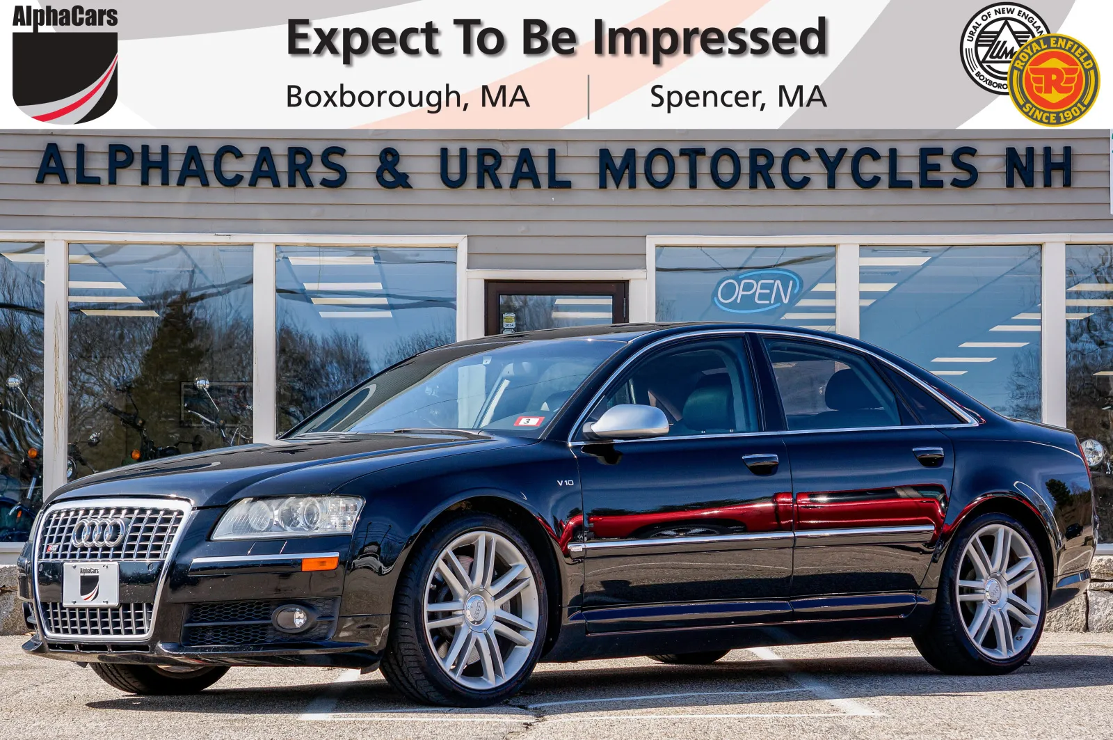 Black 2007 Audi S8 Quattro for sale in Boxborough, MA