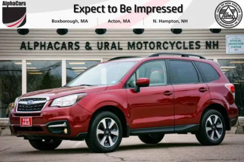 Black 2018 Subaru Forester 2.5i Premium PZEV CVT for sale in Boxborough, MA