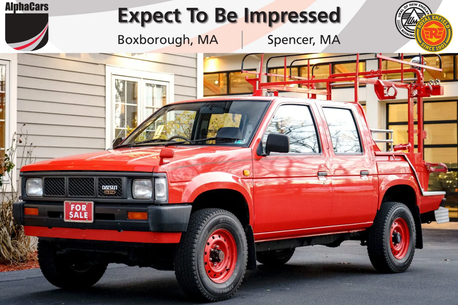Red 1991 Nissan Datsun 4x4 Crew Cab Utility for sale in Boxborough, MA