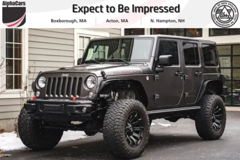 Blue 2017 Jeep Wrangler Unlimited Rubicon 4WD for sale in Boxborough, MA