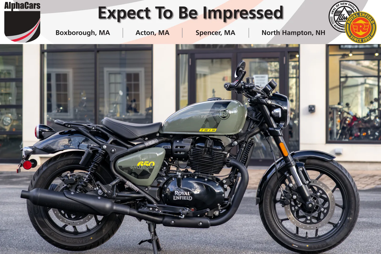 2024 Royal Enfield Shotgun 650 Green Drill Custom for sale in Boxborough, MA