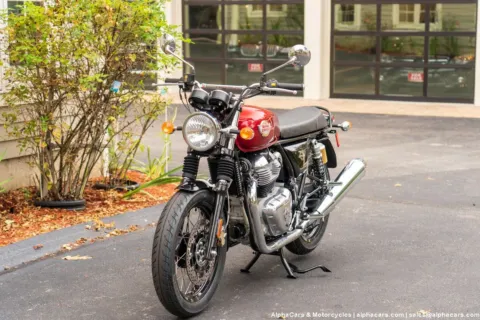 Another view of 2026 Royal Enfield Interceptor INT650 Canyon Red for sale in North Hampton, NH at North Hampton