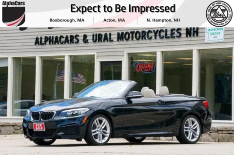 Black 2016 BMW 2-Series 228i Convertible for sale in North Hampton, NH