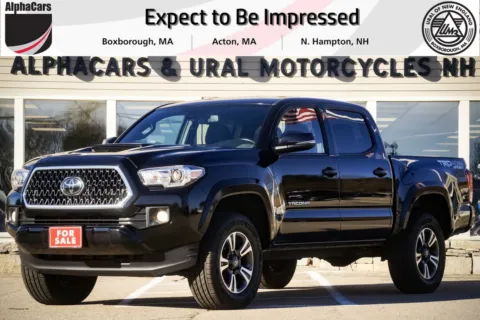 Black 2018 Toyota Tacoma SR5 Double Cab Long Bed V6 6AT 4WD for sale in North Hampton, NH