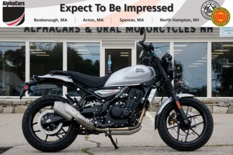 Photos of 2026 Royal Enfield Guerrilla 450 Smoke Silver Launch Edition for sale in North Hampton, NH at North Hampton Showroom