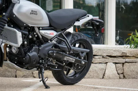 More photos of 2026 Royal Enfield Guerrilla 450 Smoke Silver Launch Edition at North Hampton, NH