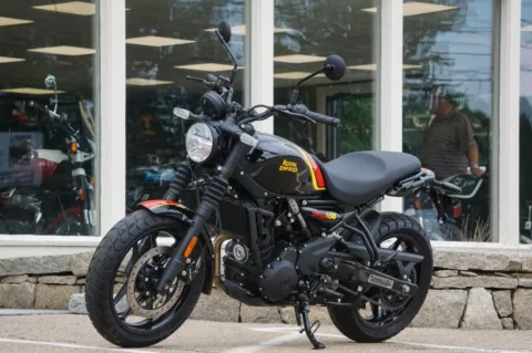 Another view of 2026 Royal Enfield Guerrilla 450 Playa Black for sale in North Hampton, NH at North Hampton Showroom