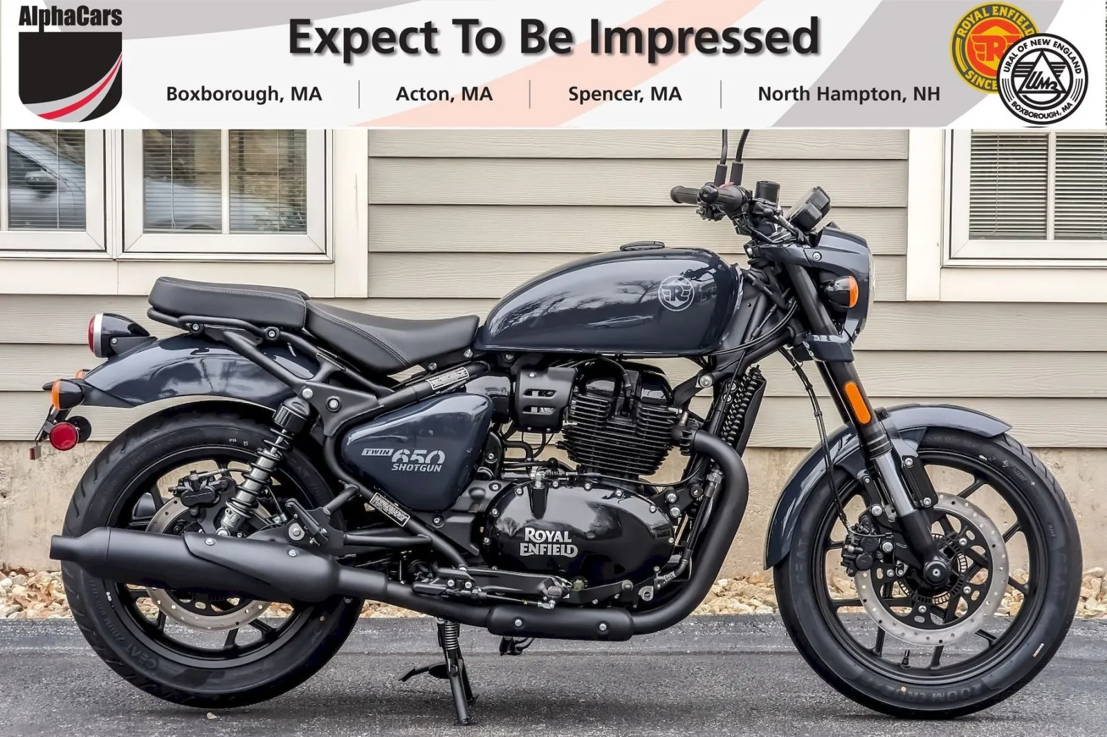 Gray 2024 Royal Enfield Shotgun 650 Sheet Metal Grey for sale in North Hampton, NH