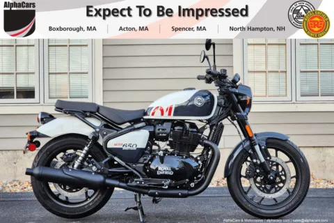 Photos of 2024 Royal Enfield Shotgun 650 Stencil White for sale in North Hampton, NH at North Hampton Showroom