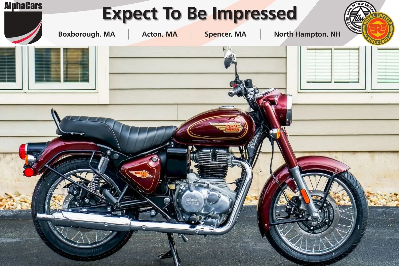 Red 2024 Royal Enfield Bullet 350 Standard Maroon for sale in North Hampton, NH