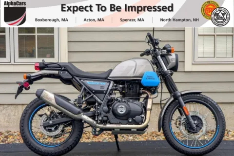 Gray 2023 Royal Enfield Scram 411 Graphite Blue for sale in North Hampton, NH
