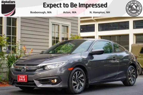 Gray 2016 Honda Civic LX-P Coupe CVT for sale in North Hampton, NH