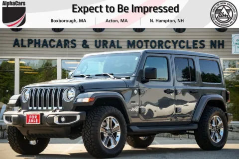 Gray 2019 Jeep Wrangler Unlimited Sahara for sale in North Hampton, NH