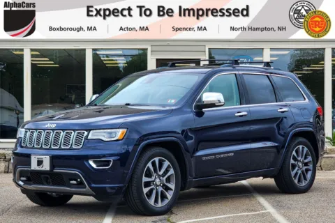 Blue 2018 Jeep Grand Cherokee Overland 4x4 for sale in North Hampton, NH