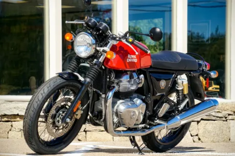 Another view of 2026 Royal Enfield Continental GT 650 Rocker Red for sale in North Hampton, NH at North Hampton Showroom