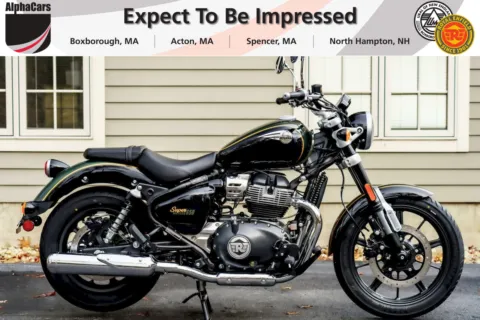 Photos of 2026 Royal Enfield Super Meteor 650 Interstellar Green for sale in Spencer, MA at Spencer Showroom
