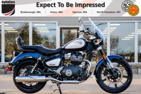 Photos of 2026 Royal Enfield Super Meteor 650 Celestial Blue for sale in Spencer, MA at Spencer Showroom