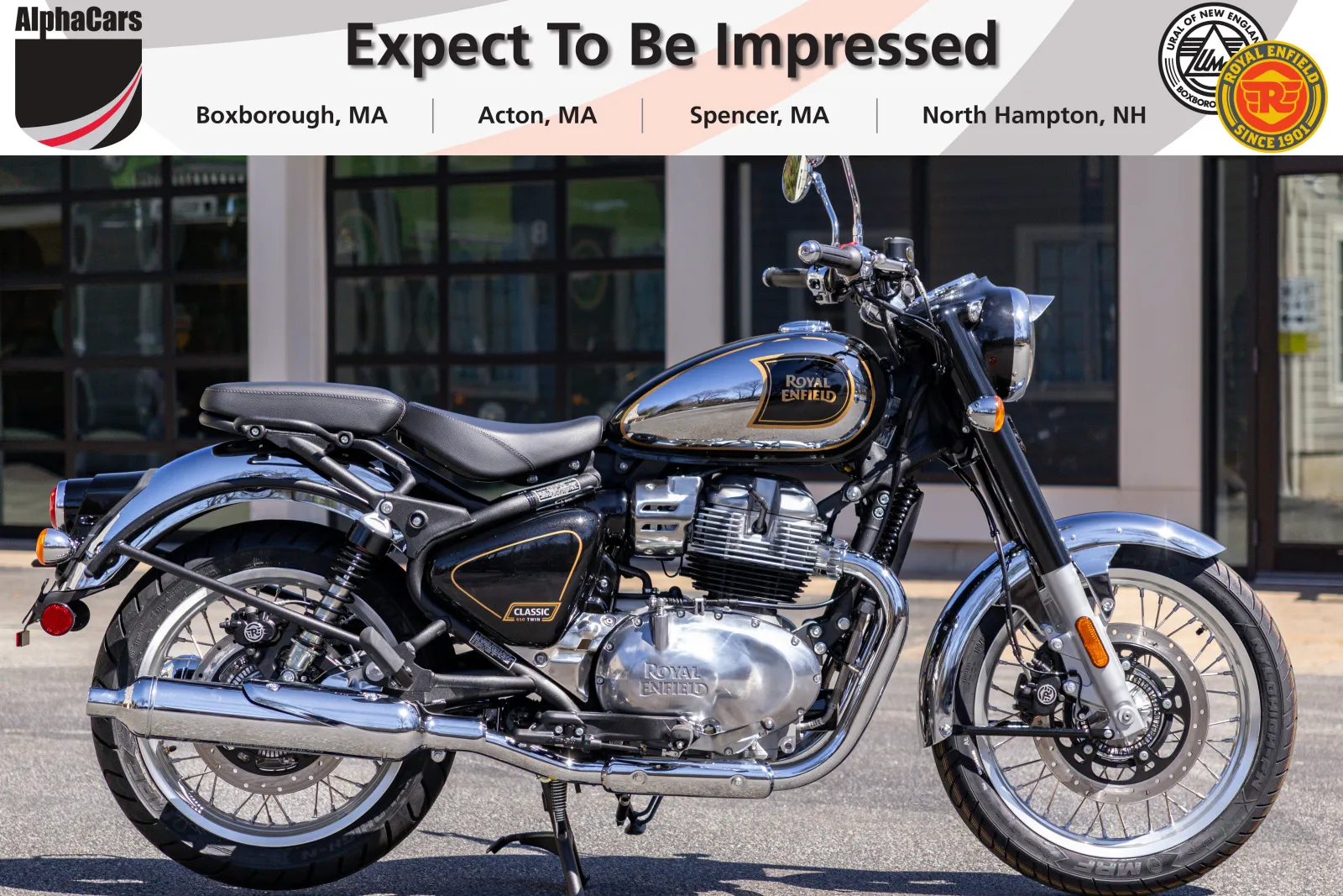 2026 Royal Enfield Classic 650 Black Chrome for sale in Spencer, MA