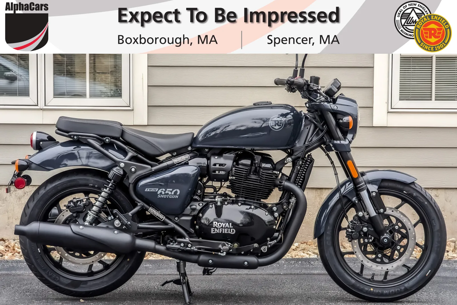 Gray 2026 Royal Enfield Shotgun 650 Sheet Metal Grey for sale in Spencer, MA