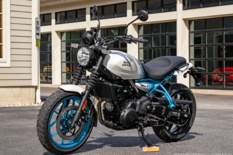 More photos of 2026 Royal Enfield Guerrilla 450 Brava Blue at Spencer, MA