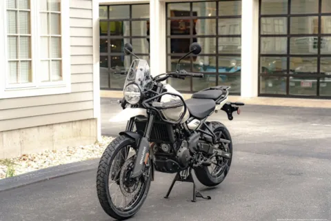 Another view of 2026 Royal Enfield Himalayan 450 Kaza Brown for sale in Spencer, MA at Spencer Showroom
