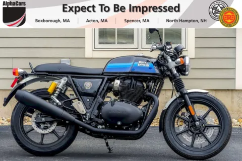 Photos of 2024 Royal Enfield Continental GT 650 Slipstream Blue for sale in Spencer, MA at Spencer Showroom