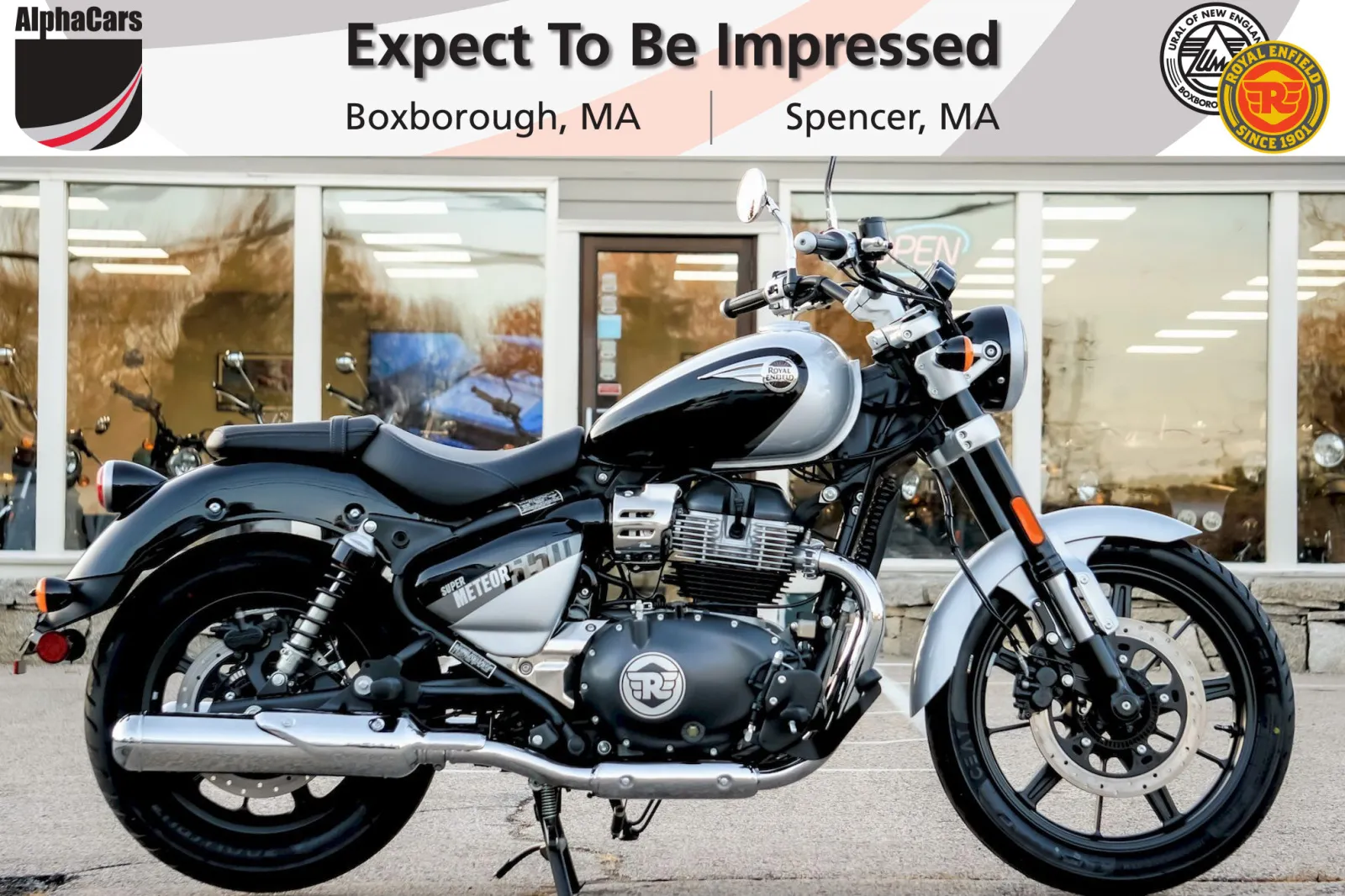 Gray 2024 Royal Enfield Super Meteor 650 Interstellar Grey for sale in Spencer, MA