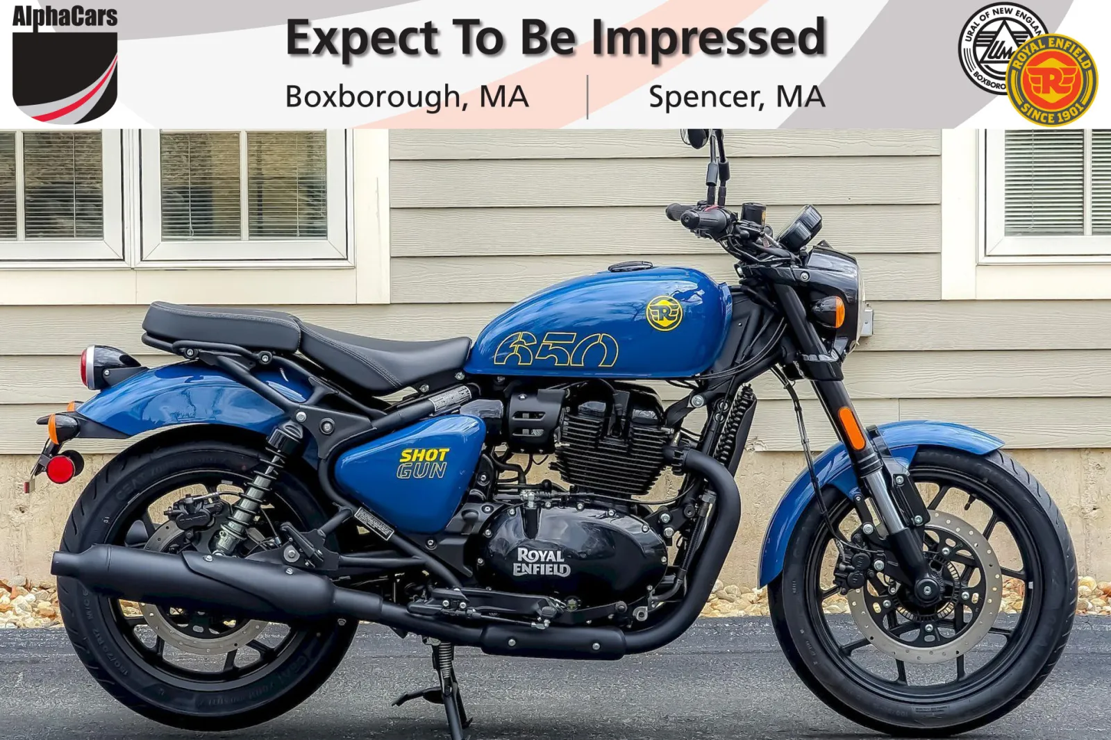 Blue 2024 Royal Enfield Shotgun 650 Plasma Blue for sale in Spencer, MA