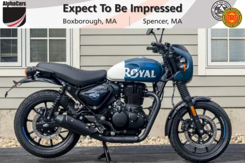 Blue 2024 Royal Enfield Hunter 350 Rebel Blue Cafe for sale in Spencer, MA