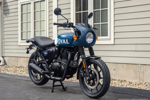 Photos of 2024 Royal Enfield Hunter 350 Rebel Blue Cafe for sale in Spencer, MA at Spencer Showroom