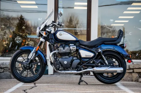 More photos of 2024 Royal Enfield Super Meteor 650 Celestial Blue at Spencer, MA