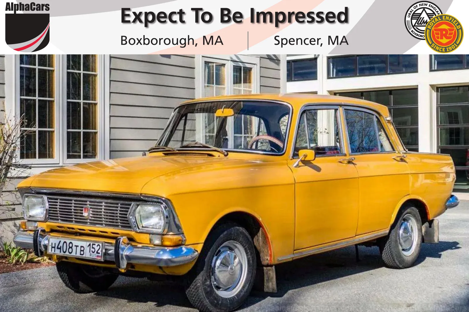 Yellow 1974 Moskvitch 408E Sedan for sale in Spencer, MA