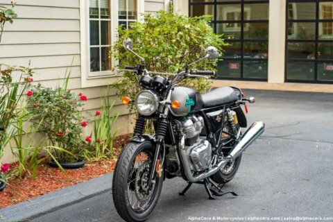 Another view of 2023 Royal Enfield Interceptor INT650 Downtown Drag for sale in Spencer, MA at Spencer Showroom