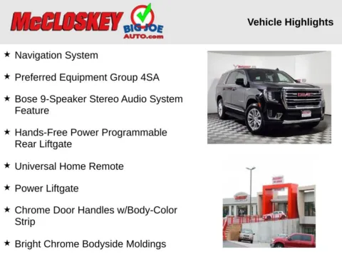 Photos of 2024 GMC Yukon SLT for sale in Colorado Springs, CO at McCloskey Imports & 4x4s (Licensed as McCloskey Isuzu)