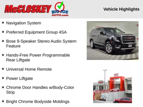 Photos of 2024 GMC Yukon SLT for sale in Colorado Springs, CO at McCloskey Truck Town (Licensed as McCloskey Motors Inc.)